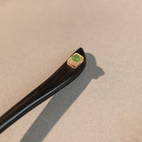 Verdant Inlay Ebony Hair Stick