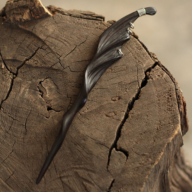 Wing Carved Hair Stick