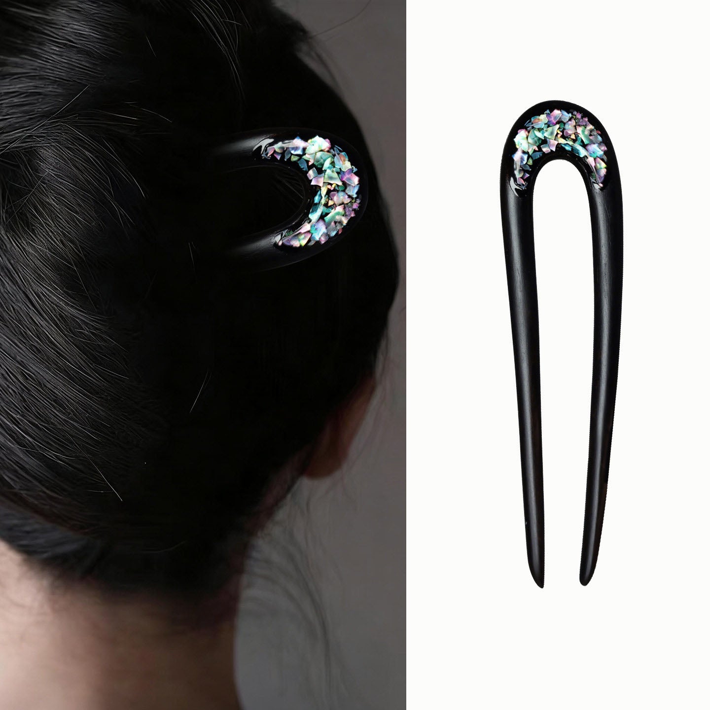 Shell Arc Hair Stick