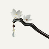 Lotus Shadow Ebony Hair Stick