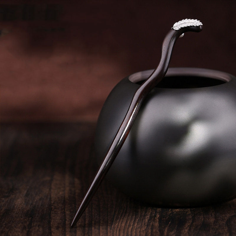 Silent Feather Hair Stick