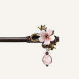 Peach Blossom Dangle Hair Stick