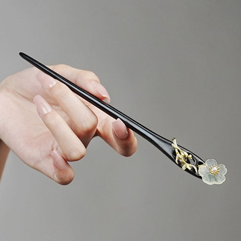 Apricot Veil Hair Stick