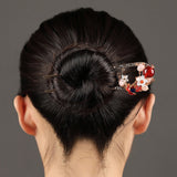 Rose Quartz Bloom Hair Stick