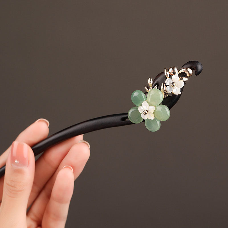 Verdant Bloom Hair Stick