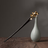 Ginkgo Pearl Ebony Hair Stick