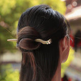 Tulip Branch Green Hair Stick