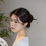 Green Jade Drop Hair Stick