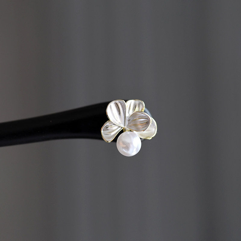 Single Pearl Bloom Hair Stick