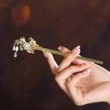 Turquoise Butterfly Hair Stick