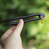 Amber Drop Hair Stick