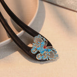 Cerulean Luxe Floral Hair Fork