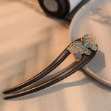Cerulean Luxe Floral Hair Fork