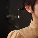 Magnolia Pearl-Shaped Jade Hair Stick