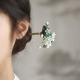 Antique Pearl Garden Hair Stick