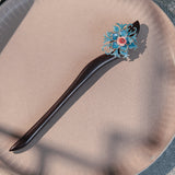 Cerulean Floral Hair Stick