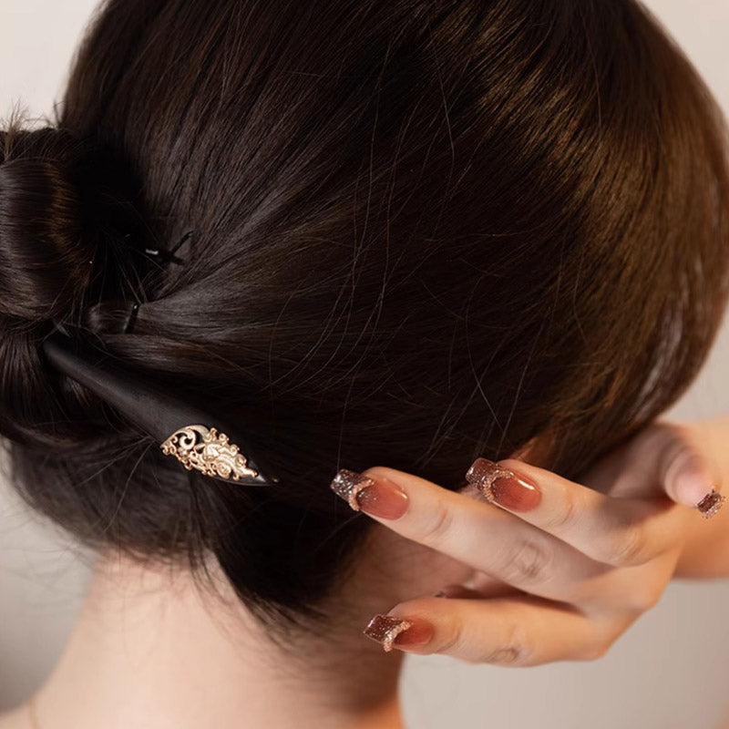 Orchid Ebony Hair Stick