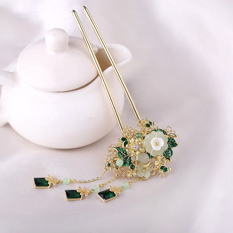 Imperial Emerald Hair Stick