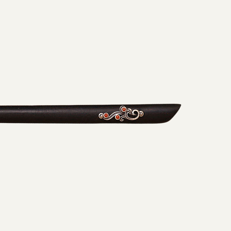 Ebony Ruby Vine Hair Stick