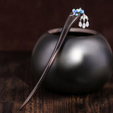 Agate Leaf Tassel Hair Stick