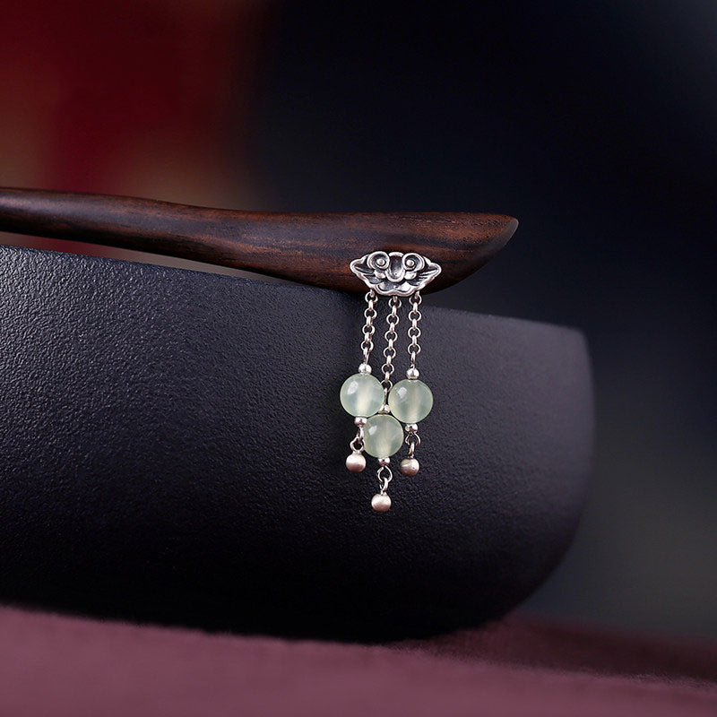 Willow Prehnite Hair Stick