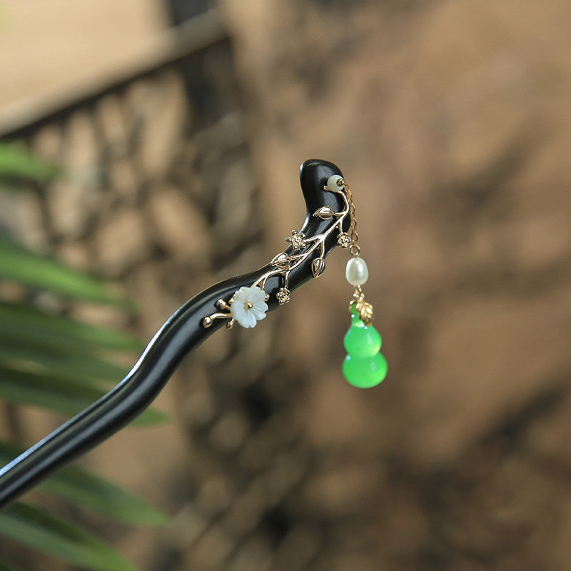 Floral Vine Gourd Hair Stick