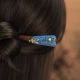 Azure Filigree Hair Stick