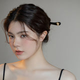 Golden Pearl Blossom Hair Stick