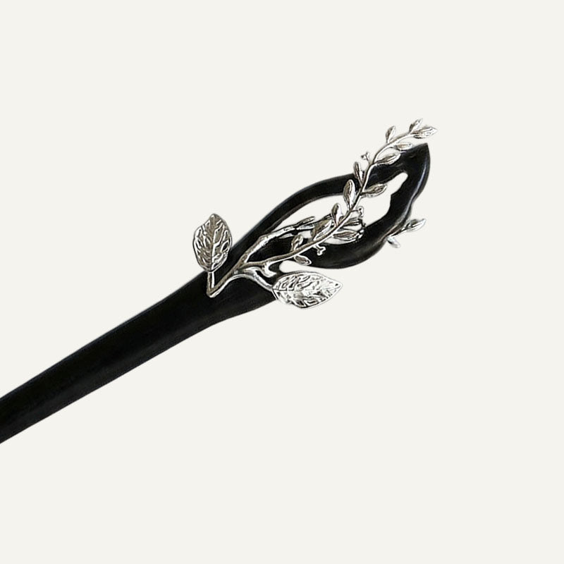 Silver Branch Bloom Hair Stick