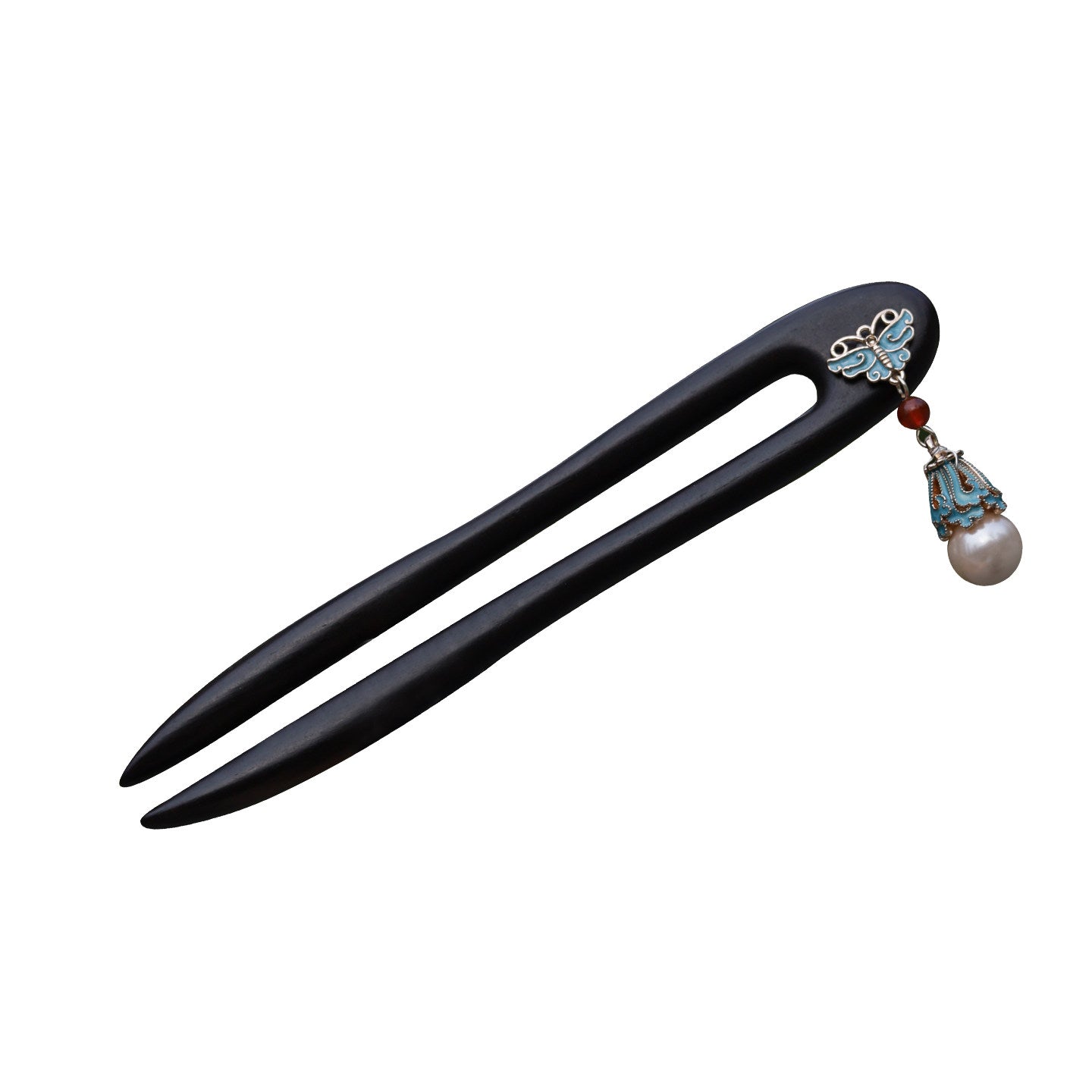 Azure Butterfly Hair Stick