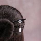 Calm White Hair Stick
