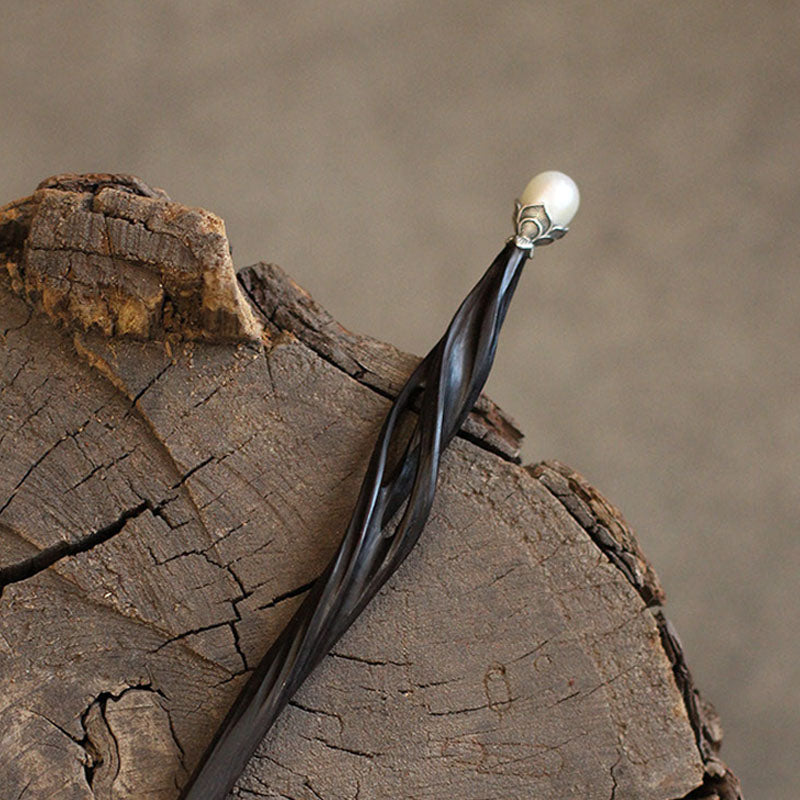 Twisted Pearl Hair Stick