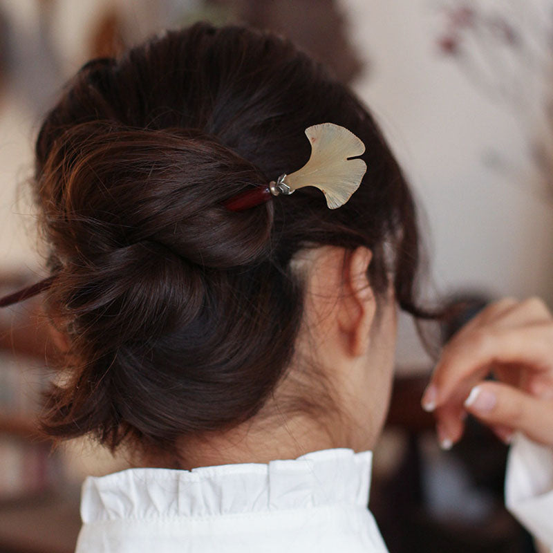 Ginkgo Leaf Hair Stick