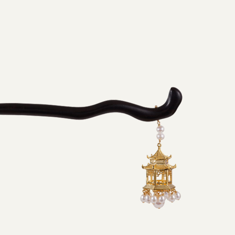 Heritage Pavilion Pearl Hair Stick