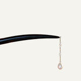 Minimal Pearl Drop Hair Stick
