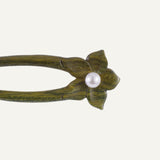 Carved Blossom Pearl Hair Fork