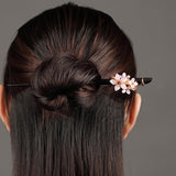 Pink Petal Cluster Hair Stick