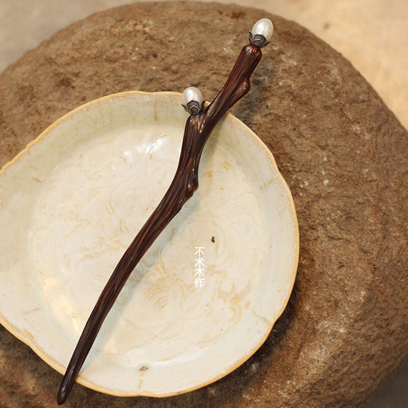 Double Pearl Branch Hair Stick