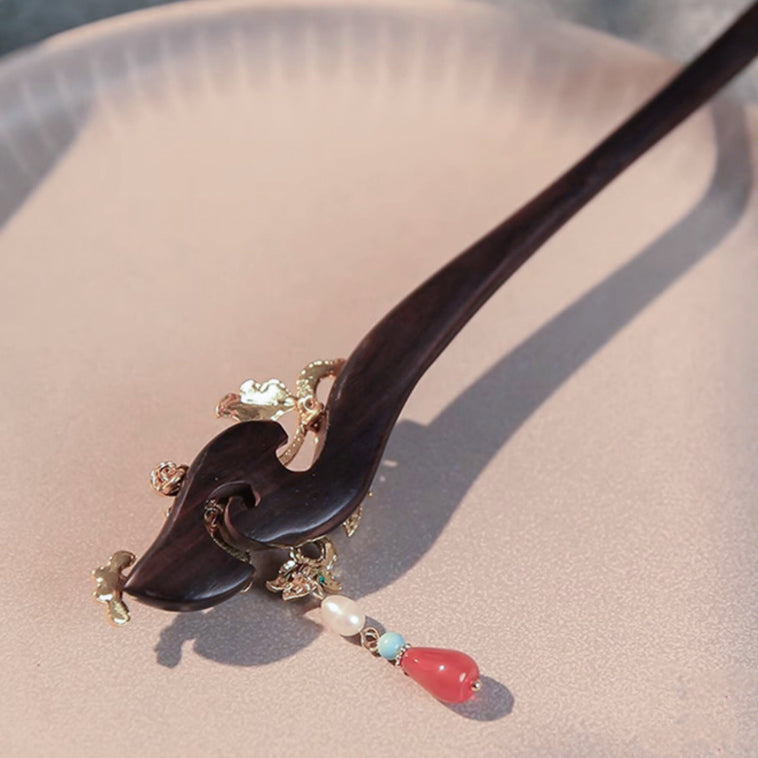 Ornate Azure Drop Hair Stick