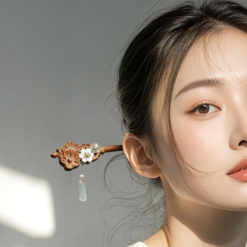 Blossom Jade Drop Hair Stick