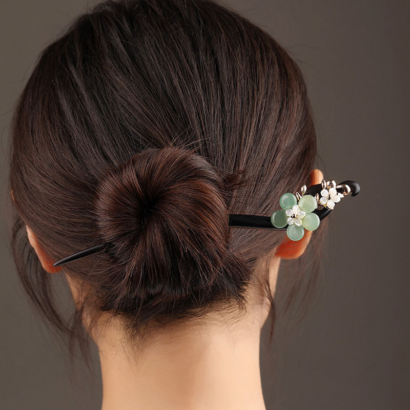Verdant Bloom Hair Stick