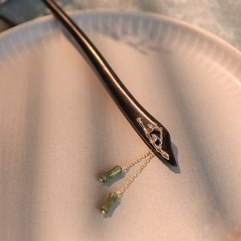 Bamboo Charm Ebony Hair Stick