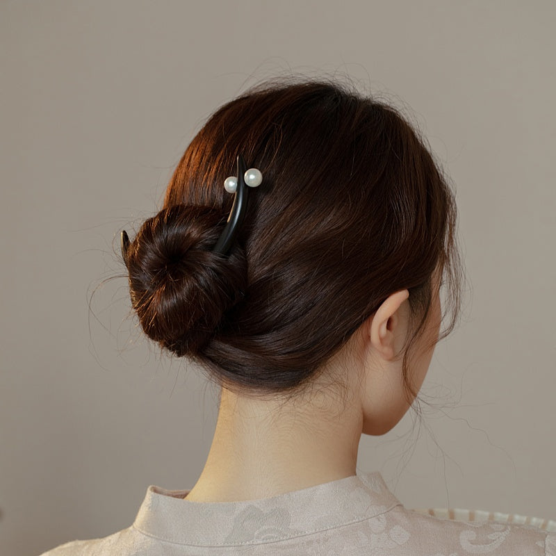 Crescent Baroque Pearl Hair Stick