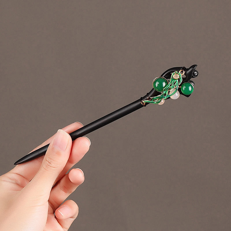 Emerald Vine Hair Stick