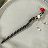 Velvet Rose Hair Stick