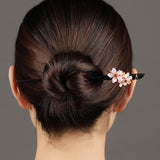 Pink Petal Cluster Hair Stick