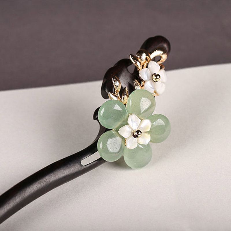 Verdant Bloom Hair Stick