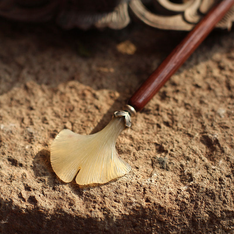 Ginkgo Leaf Hair Stick