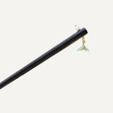 Mint Fishtail Ebony Hair Stick