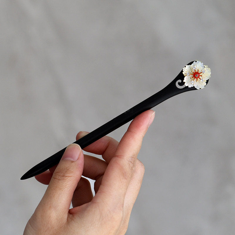 Moon Shell Flower Hair Stick